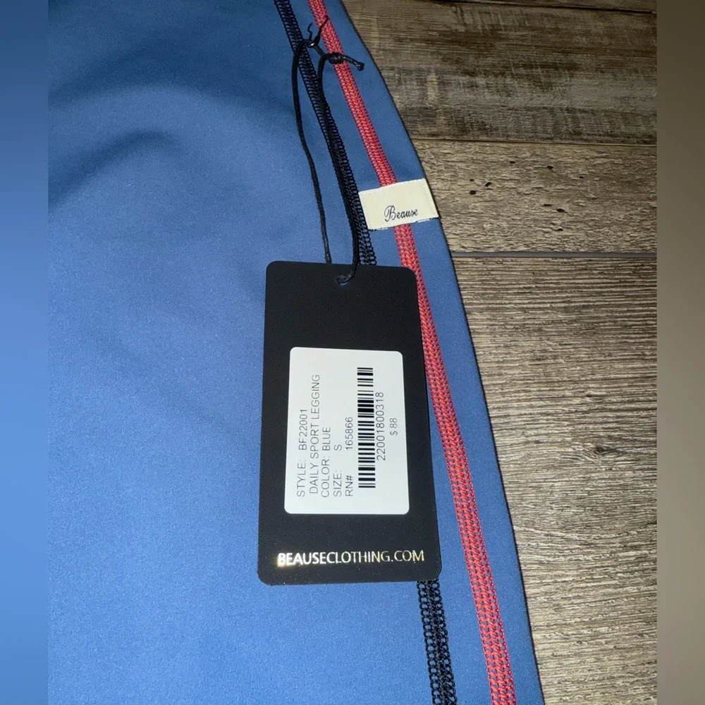 “Because” leggings Small NWT - Picture 3 of 6